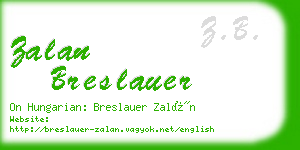 zalan breslauer business card